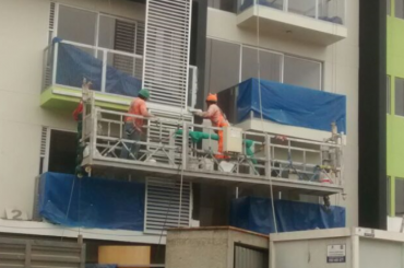construction maintenance rope suspended platform with hoist ltd8.0 zlp800